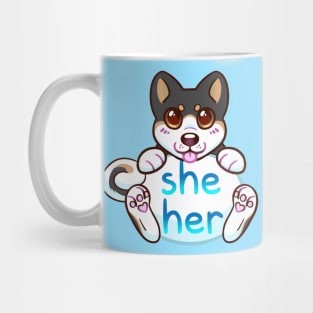 Doggy Pronouns - She/Her Mug